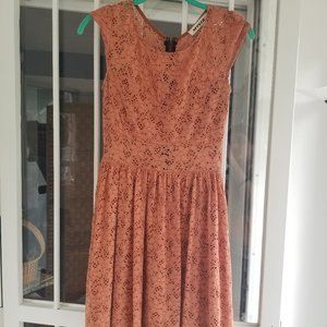 Mystic lace style cap sleeve dress